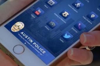 Screenshot of APD mobile app