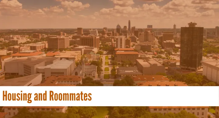 Aerial view of the UT Austin campus