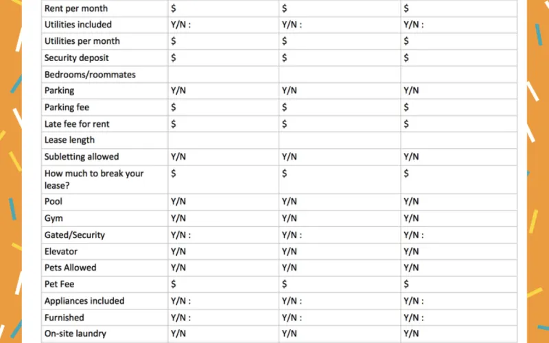 Apartment Search Guide