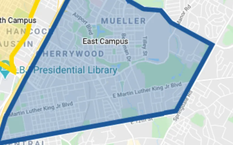 Map of East Campus