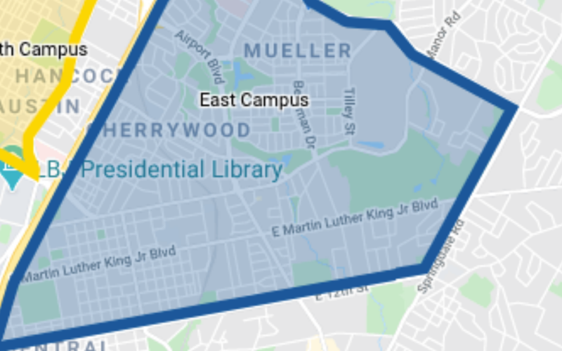 Map of East Campus